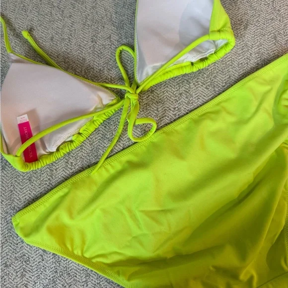 Victoria's Secret Neon Bikini with Silver Accents - Picture 5 of 5